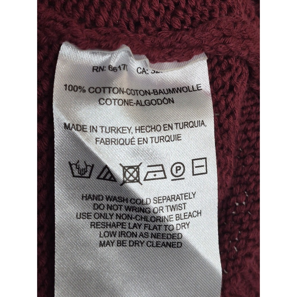 Anthropologie Maeve Ribbed Halter Knit Sleeveless Sweater Top Size M Maroon - Picture 5 of 7